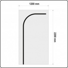 YATO Husa protectie praf tip L pentru usi 220 x 12..